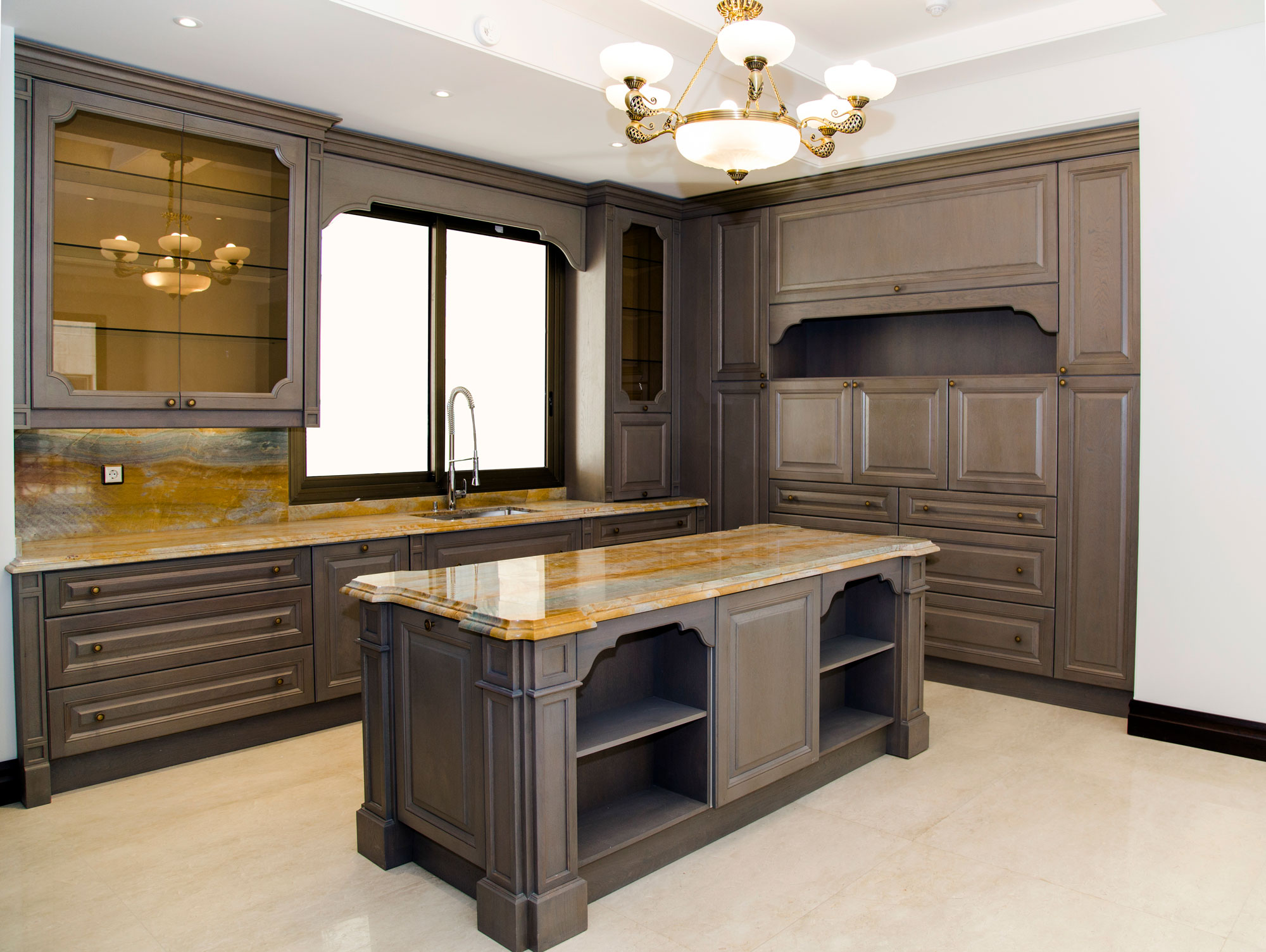 طراحی و نصب سنگ کابینت کوارتز