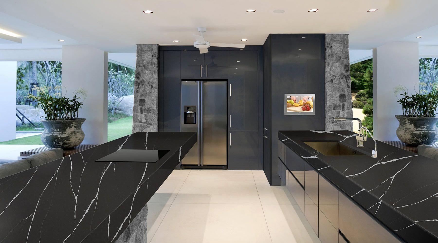 طراحی و نصب سنگ مهندسی